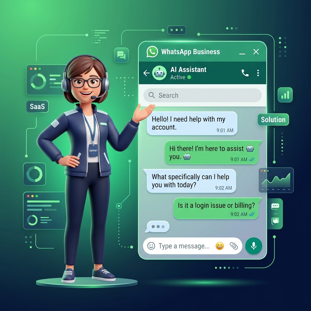 Weconnext WhatsApp Support FAQ Illustration