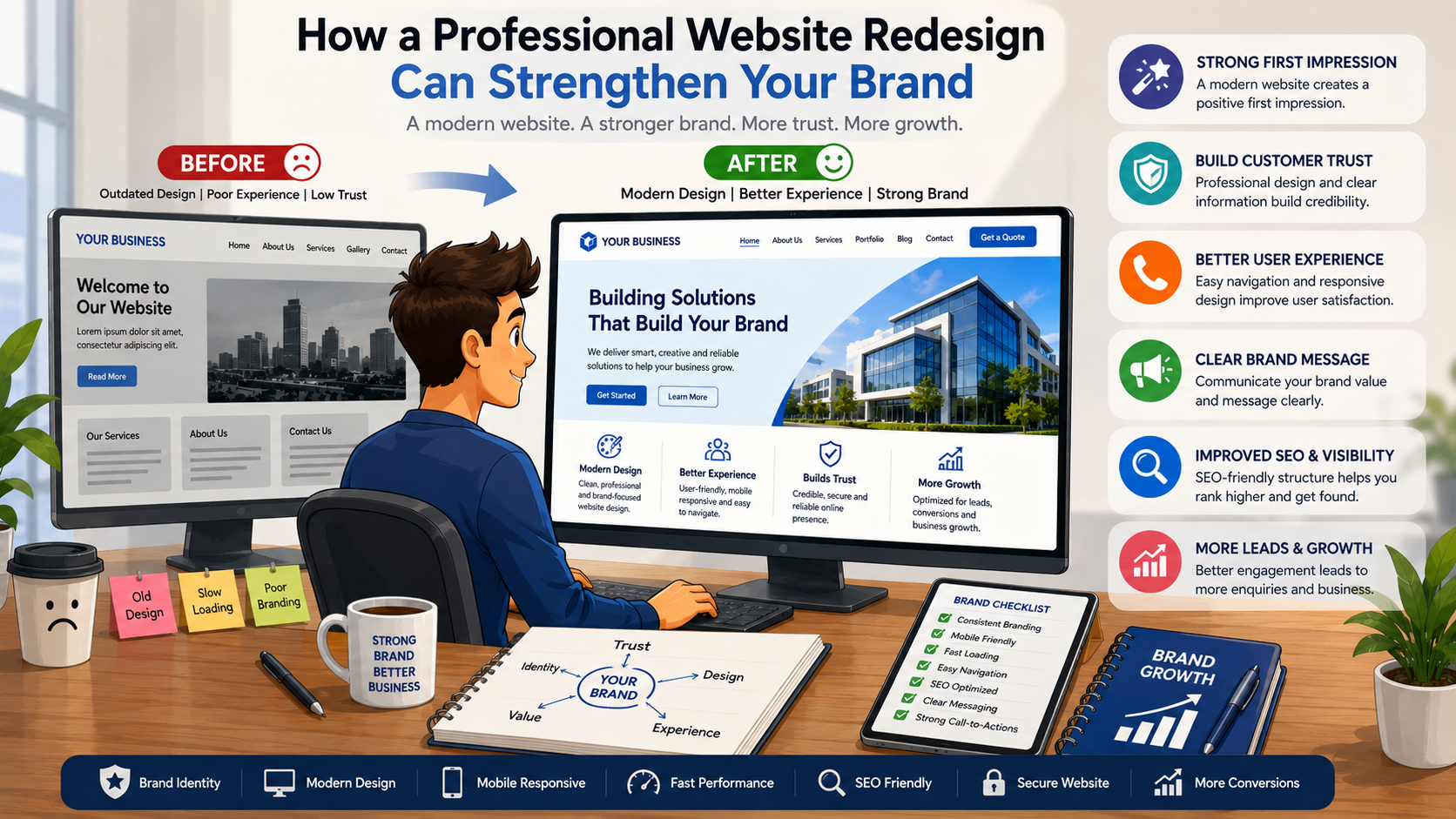 How a Professional Website Redesign Can Strengthen Your Brand